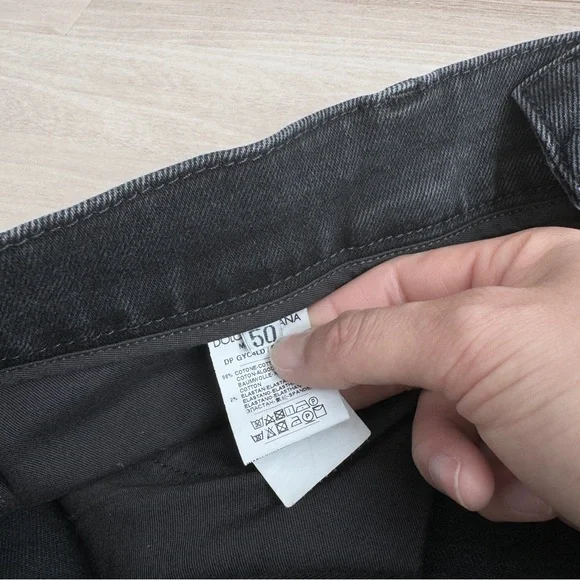 Dolce & Gabbana Black Slim Distressed Jeans